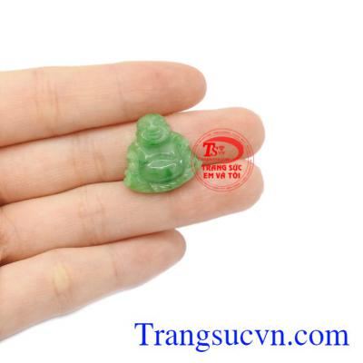 Mặt phật di lặc nhỏ xinh cẩm thạch thiên nhiên chất lượng. 