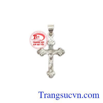Mặt thánh giá bằng bạc, mặt dây công giáo,Mặt thánh giá bằng bạc