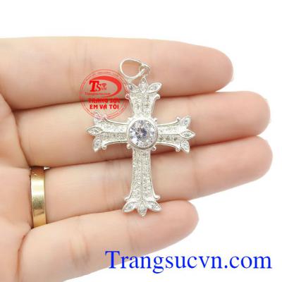 Sản phẩm thích hợp làm quà tặng cho người thân hoặc bạn bè,Mặt Thánh Giá đinh Đá