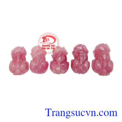 Mặt tỳ hưu ruby chất lượng.
