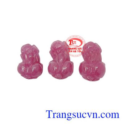 Mặt tỳ hưu ruby tài lộc, giao hàng trên toàn quốc.