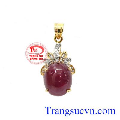 Mặt Vàng đá Quý Ruby