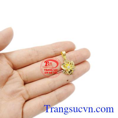 Mặt dây được bảo hành uy tín, giao hàng toàn quốc. Mặt vàng hoa tuyết