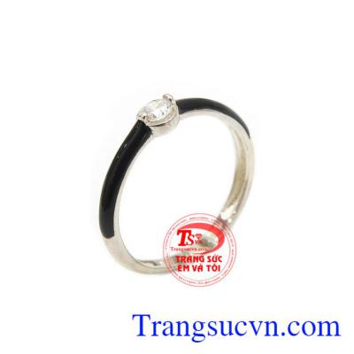 Nhẫn bạc nữ thanh lịch, nhẫn nữ bạc đẹp, nhẫn nữ bạc độc đáo