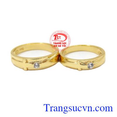 Nhẫn cưới vàng chính là minh chứng cho tình yêu của hai người bền chặt tới đầu bạc răng long,Nhẫn cưới thánh giá 18k