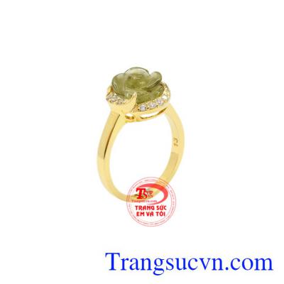 Nhẫn hoa tinh tế Tourmaline