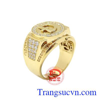 Nhẫn nam phong cách vàng 18k