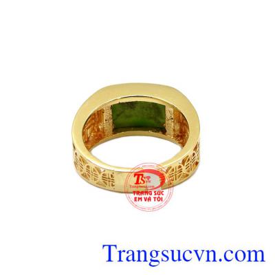 Sản phẩm thích hợp làm quà tặng cho người thân và bạn bè,Nhẫn Nephrite vàng 14k