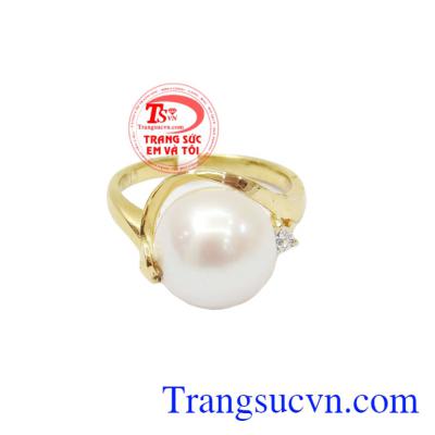 Nhẫn ngọc trai tổ ấm,chất lượng đảm bảo uy tín,dành cho nữ đeo tay