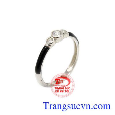 Nhẫn nữ bạc đính đá sang trọng, Nhẫn nữ đẹp, nhẫn nữ giá chuẩn, nhẫn bạc thiết kế độc đáo, bạc 92.5 chuẩn chất lượng