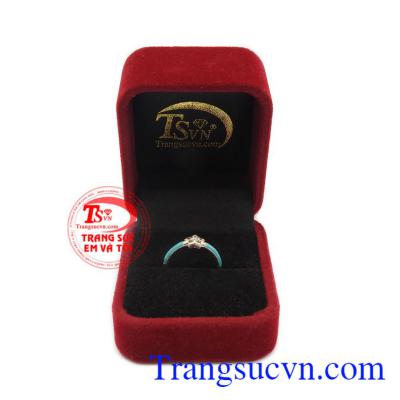 Nhẫn nữ bạc ngôi sao mang phong cách dễ thương, ngây thơ, thuần khiết