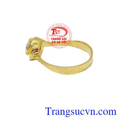 Nhẫn nữ vàng tây dành cho phái đẹp, đeo hợp thời trang và quý phái