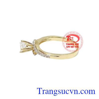 Nhẫn nữ vàng tây dành cho phái đẹp, đeo hợp thời trang và quý phái