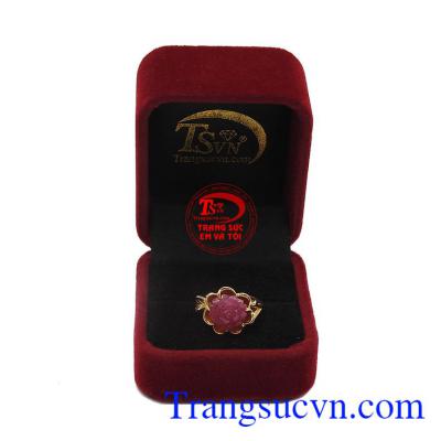 Nhẫn nữ ruby thiên nhiên