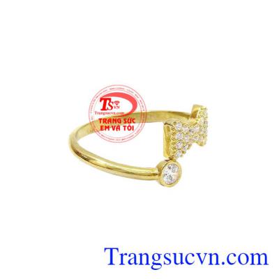 Nhẫn nữ vàng 10k, bảo hành 6 tháng giao toàn quốc, thanh toán an toàn