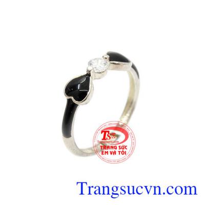 Nhẫn nữ nơ xinh, nhẫn nữ nơ xinh độc đáo, nhẫn bạc nữ phong cách