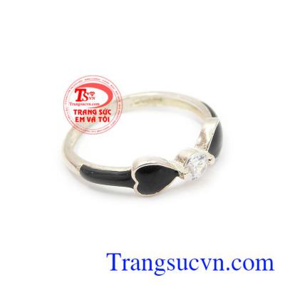 nhẫn nữ đẹp, có đủ các màu, bạc 92.5 chuẩn chất lượng, bảo hành 6 tháng làm mới