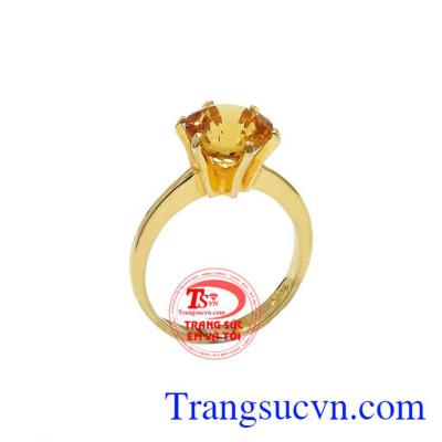 Nhẫn nữ sang trọng mệnh kim, nhẫn nữ vàng tây, nhẫn nữ đẹp, có giấy đảm bảo, mang đến cho người đeo vẻ đẹp sang trọng quý phái, hợp với người mệnh kim