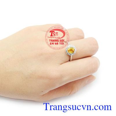 Nhẫn nữ Sapphire chất lượng được kiểm định chất lượng đảm bảo uy tín