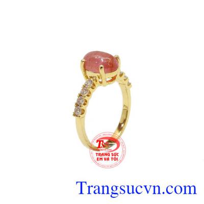 Nhẫn nữ Sapphire vàng 10k bền đẹp, chất lượng, đeo hợp thời trang và phong thủy,Nhẫn nữ Sapphire vàng 10k