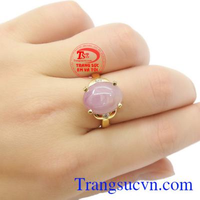 Nhẫn nữ Sapphire vàng 10k tinh tế