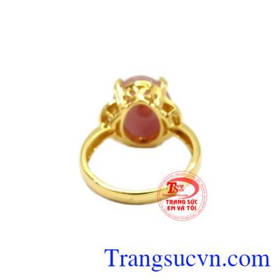 Sản phẩm là món quà tặng ý nghĩa cho người yêu thương,Nhẫn nữ Sapphire vàng 10k tinh tế