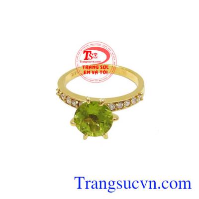 Nhẫn nữ theo mệnh hỏa và Mộc vàng 14k, bảo hành 12 tháng, giao hàng nhanh trên toàn