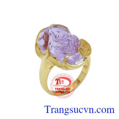 Chiếc nhẫn nữ tỳ hưu đem lại may mắn, sản phẩm giao hàng toàn quốc, nhận thiết kế nhẫn theo yêu cầu