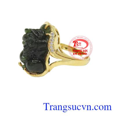 Nhẫn nữ vàng tây đá quý