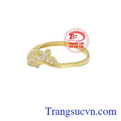 Nhẫn nữ vàng tây