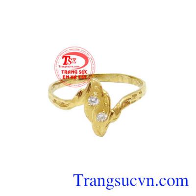 Nhẫn nữ vàng đeo tay vàng 10k, bảo hành 6 tháng, giao hàng nhanh trên toàn quốc