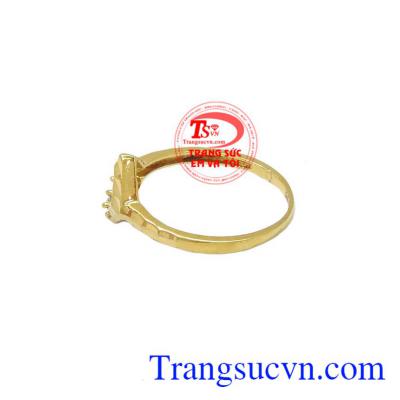 Nhẫn nữ vàng tây dành cho phái đẹp, đeo hợp thời trang và quý phái