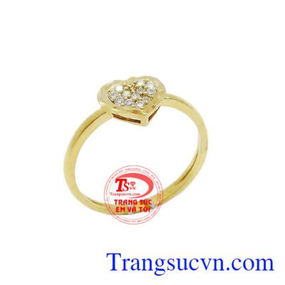 Nhẫn Trái tim tình si Món quà dành cho phái đẹp