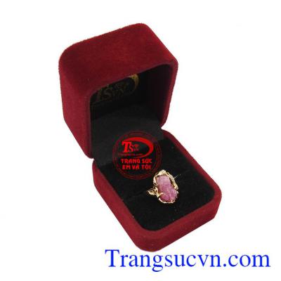 Nhẫn vàng màu tinh tế gắn tỳ hưu đá thiên nhiên, mang lại may mắn và hộ mệnh, Nhẫn nữ vàng tây dành cho phái đẹp