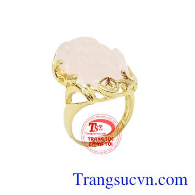 Nhẫn tỳ hưu thạch anh hồng nhẫn Tỳ hưu là linh vật thu hút tài lộc mang lại nhiều may mắn trong việc kinh doanh