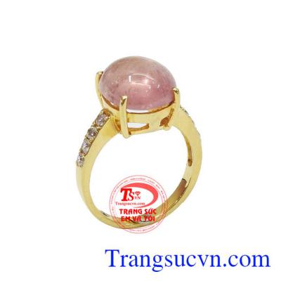 Nhẫn vàng đá TOURMALINE thiên nhiên