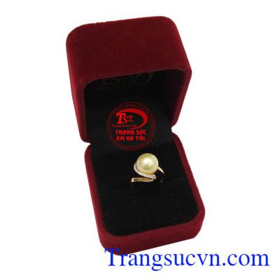Nhẫn vàng ngọc trai đẹp