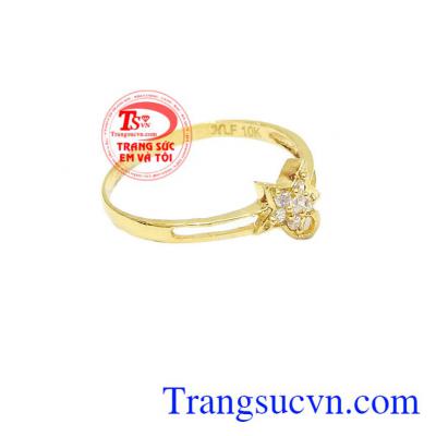 Nhẫn vàng nữ ngôi sao đẹp là món quà ý nghĩa dành tặng bạn nữ