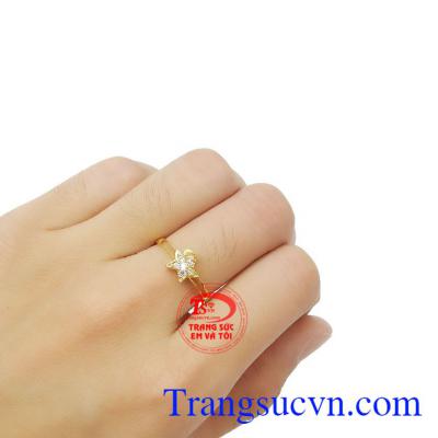 Nhẫn vàng nữ ngôi sao đẹp