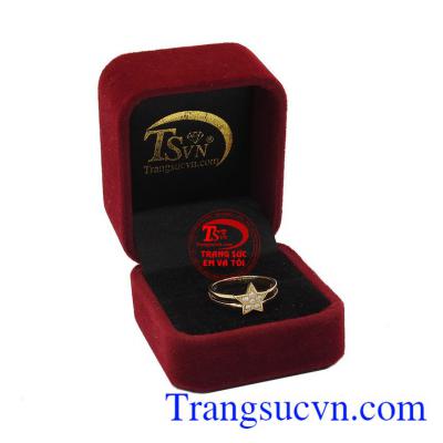 Nhẫn nữ vàng tây dành cho phái đẹp, đeo hợp thời trang và quý phái