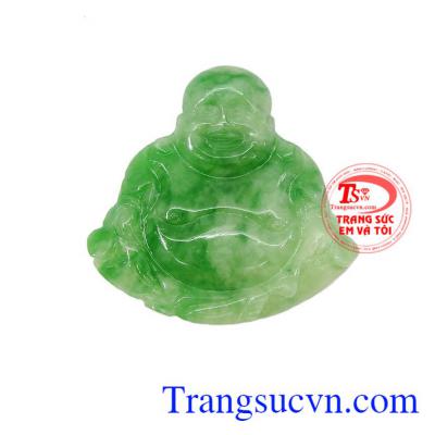 Phật di lặc đẹp thịnh vượng là sản phẩm ngọc cẩm thạch thiên nhiên, có giấy kiểm định đá tự nhiên