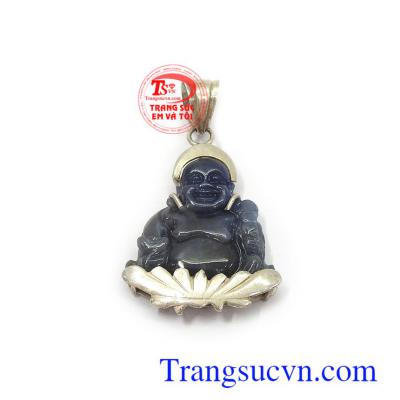 Phật sapphire bọc bạc