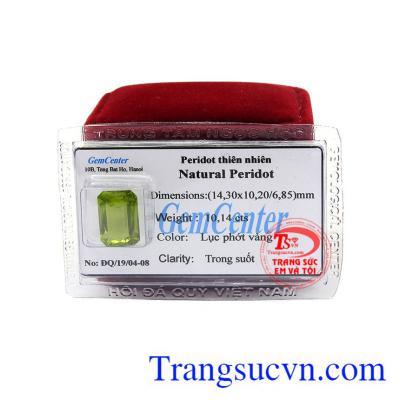 Viên Peridot ép vỉ phù hợp làm trang sức đeo như lá bùa hộ mệnh đem lại may mắn về sức khỏe và phong thủy cho chủ sở hữu,Viên Peridot ép vỉ