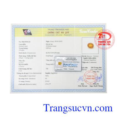 Viên Sapphire ép vỉ thiên nhiên đẹp.