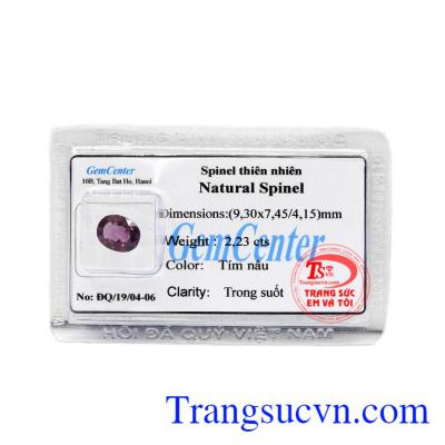 Viên Spinel tím ép vỉ là sản phẩm được chế tác từ đá spinel thiên nhiên, có giấy kiểm định chất lượng,Viên Spinel tím ép vỉ