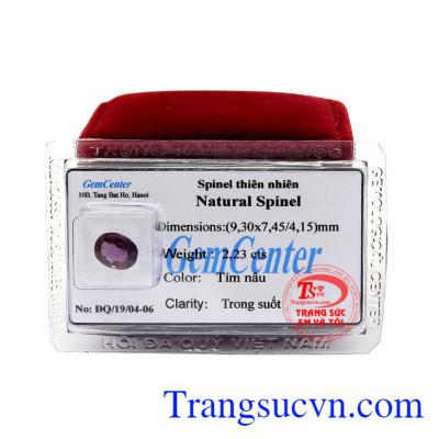 Sản phẩm mang lại nhiều may mắn, công danh cho người đeo,Viên Spinel tím ép vỉ