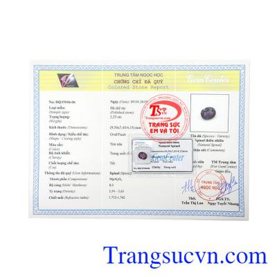 Viên Spinel tím ép vỉ