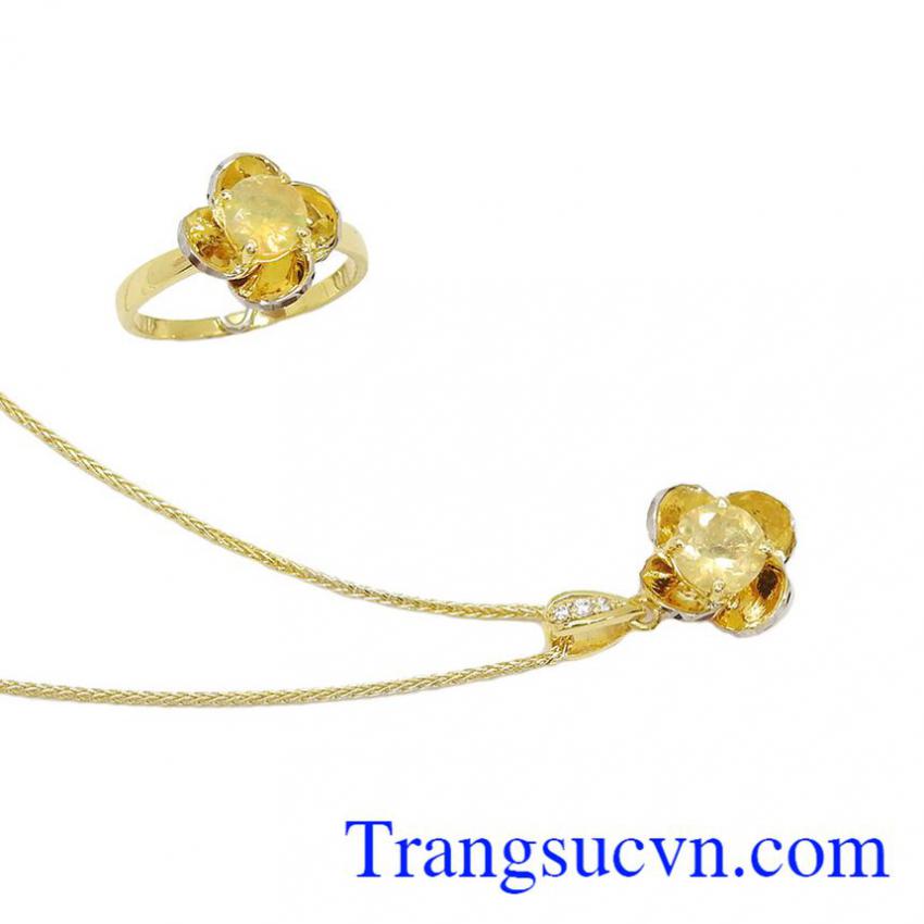 Bộ trang sức Hoa Hồng