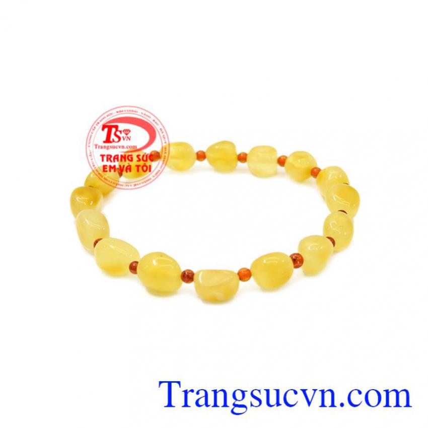 Chuỗi tay hổ phách bé xinh