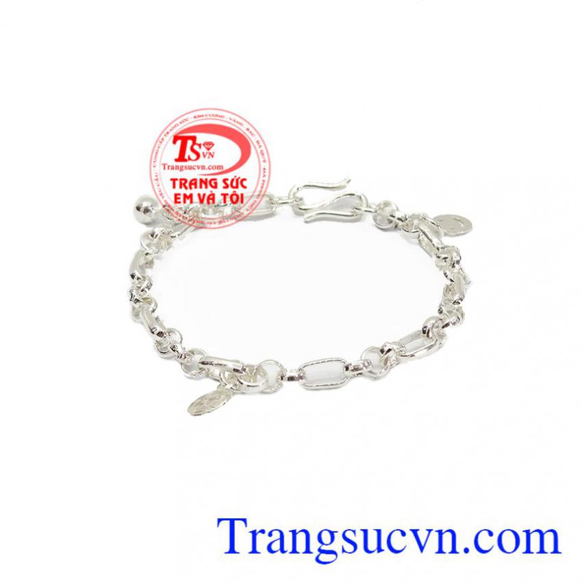 Lắc tay bạc cho bé xinh xắn
